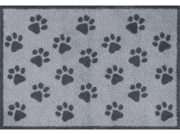 Fussmatte TURTLE MAT Paws Grey , grau, B:60cm H:9mm L:85cm, Baumwolle, Teppiche, Fussmatte
