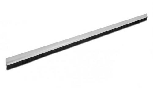 Delock 66650 19 Zoll Netzwerkschrank-Bürstenleiste Aluminium, Schwarz