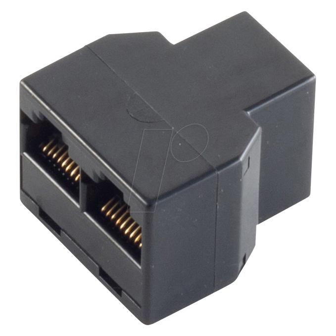 Shiverpeaks -BASIC-S--Western-Kupplung 8/8 auf 2 Western-Kupplung 8/8, Telefon-Kabelverbinder (BS71225-8)