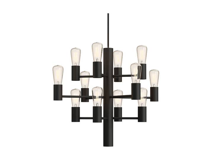 Herstal Manola Mini 12 Kronleuchter Schwarz