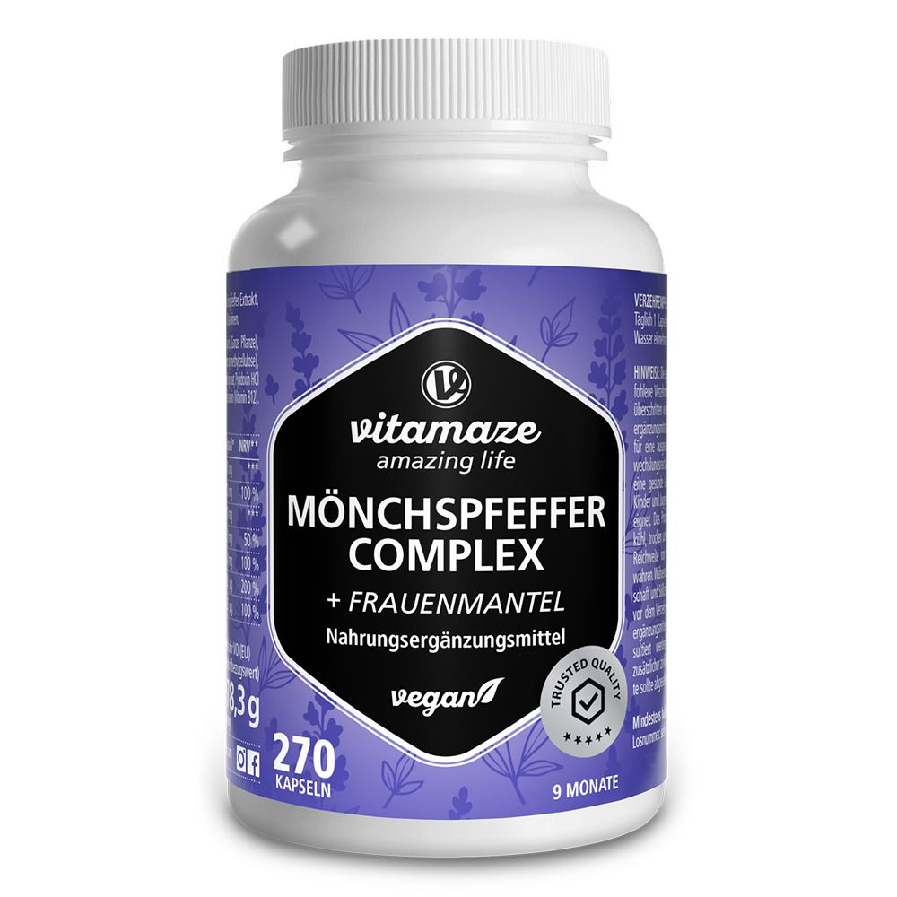 Mönchspfeffer Complex Frauenmantel Vit.C Folsäure 270 St Kapseln