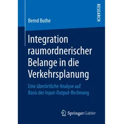 Integration raumordnerischer Belange in die Verkehrsplanung, Fachbücher von Bernd Buthe
