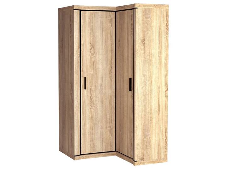 Lomadox Kleiderschrank DUNEDIN-161 Eckkleiderschrank, Sonoma Eiche