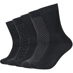 CAMANO Socken  ca-soft patterned minimal, Größe 43/46 in Schwarz Schwarz