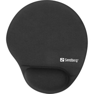 Sandberg Mauspad 520-37, schwarz, 215 x 250 mm, Stoff, Memory-Foam-Handgelenkauflage