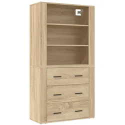 Helloshop26 - Buffet Sideboard Kommode Kleiderschrank Aufbewahrungsmöbel Organizer Küche Wohnzimmer Lounge hohes 02_0034214