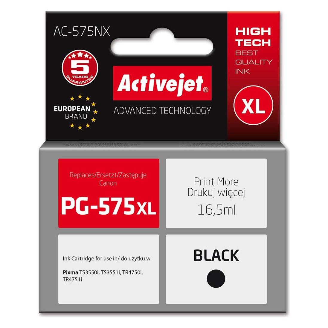 Activejet AC-575NX Druckerpatrone 1 Stück(e) Kompatibel Hohe (XL-) Ausbeute Schwarz (BK) (AC-575NX)