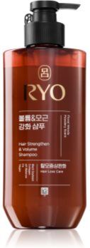 RYO Hair Strengthen & Volume Shampoo champô fortificante de tratamento especial para dar volume ao cabelo 480 ml. Hair Strengthen & Volume Shampoo