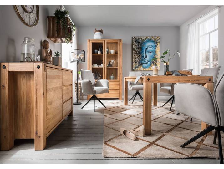 Esstisch Woodstock aus massiver Balkeneiche – 3%-Vorkasse-Rabatt
