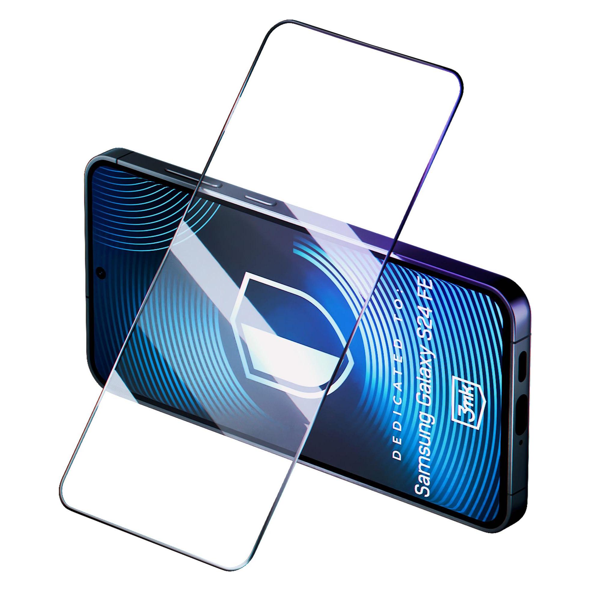 3MK HardGlass Max Lite Sam S24 FE S721 czarny/black, Fullscreen Glass Lite (1 Stk., Samsung Galaxy S24 FE) (5903108604833)