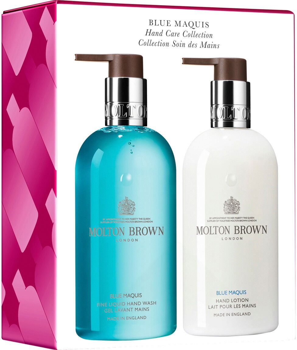 600ml MOLTON BROWN Blue Maquis Hand Care Collection (Wash 300ml + Lotion 300ml)