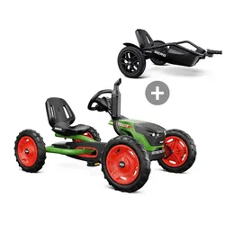 BERG Buddy Fendt Pedal-Gokart mit Passenger-Trailer