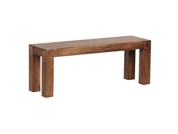 WOHNLING Banquette en Bois Massif Sheesham 120 x 45 x 35 cm Banc de Bois Produit Naturel Banc de Cuisine dans Un Style campagnard