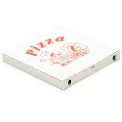 KK Verpackungen 2400 Pizzakartons 300 x 300 x 30 mm Pizzaschachteln Motiv Verpackungen weiß