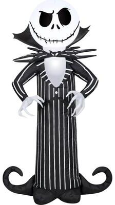 Gemmy Airblown-Jack Skellington w/Stylized Collar-Disney