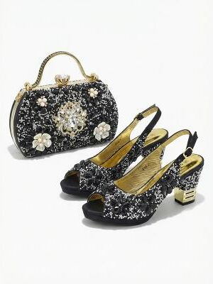 LightInthebox Women's Elegant Shoe Bag Set – Chic Cocktail Party Matching Accessories