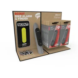 Knog Scout Bike Alarm und Finder DPOS SLATWALL-/THEKENDISPLAY (VE/30)
