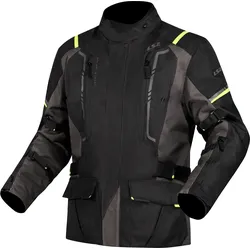 LS2 Narvik, Textiljacke wasserdicht - Schwarz/Grau/Neon-Gelb - 3XL