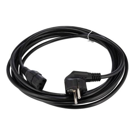 RS PRO Netzkabel, A IEC C13, Gerade, B CEE 7, 5 m (5 m) (VII-H05VVF3G1.00-C13-5.00M-BLACK)