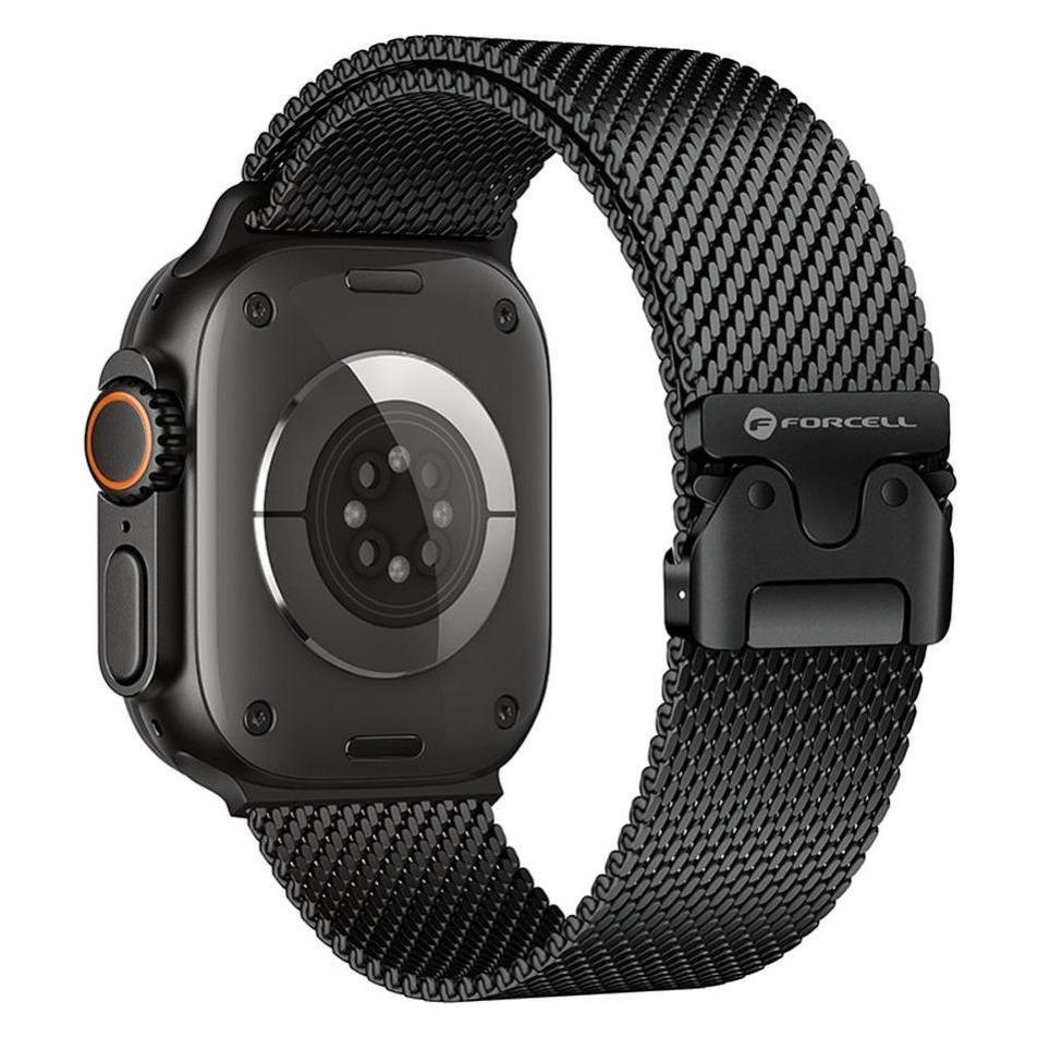 Forcell Strap F-DESIGN FA11 stainless steel strap for APPLE Watch 38 / 40 / 41 mm black (Mesh, Stainless Steel) (59428296)