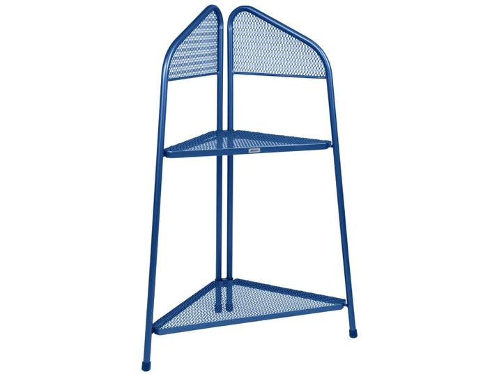 Gardenson Gartenregal, Hellblau, Metall, 48x100x48 cm, stehend, wetterfest, für den Außenbereich geeignet, Dekoration, Gartendeko