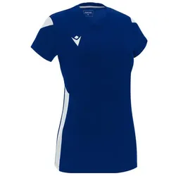 Macron, Damen, Sportshirt, Oxygen (3XL), Weiss, Blau