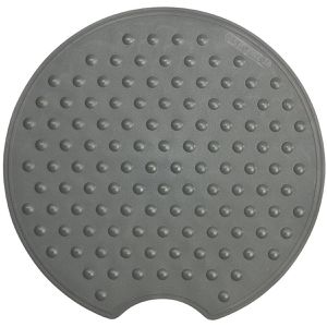 Sealskin Duschmatte Rotondo, Ø 55 cm, Kunststoff, rutschfest, mit Saugnäpfen, anthrazit