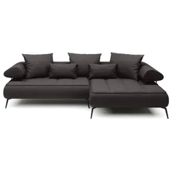 Ecksofa Seledo Stoff Grau Charcoal