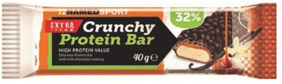 NAMEDSPORT Srl Named Crunchy Proteinbar Caramello Vaniglia 40 G - Barretta proteica croccante al caramello e vaniglia - 40g