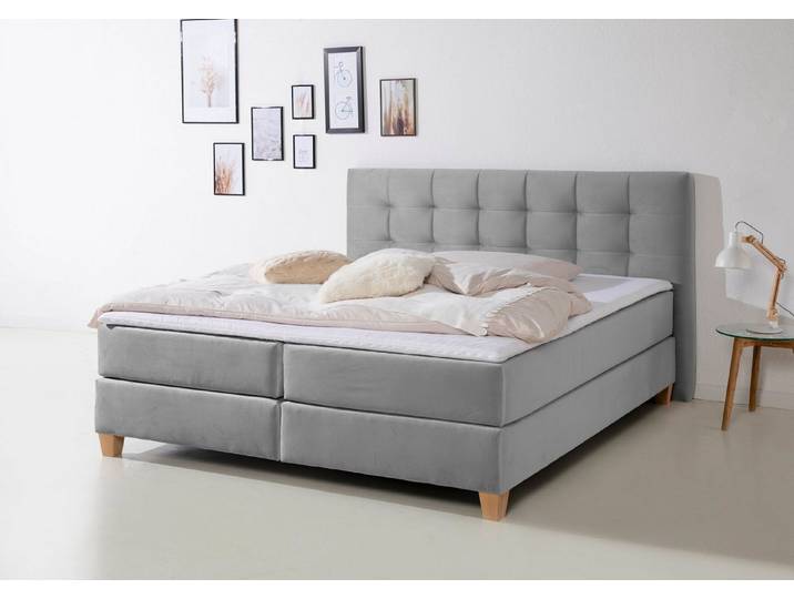 Home affaire Boxspringbett Moulay, inkl. Topper, in 3 Härtegraden, TFK auch in Härtegrad 4