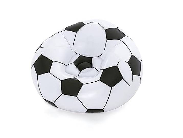 Bestway 75010 Fauteuil Gonflable Ballon de Football Up In & Over 114 X 112 X 66 cm