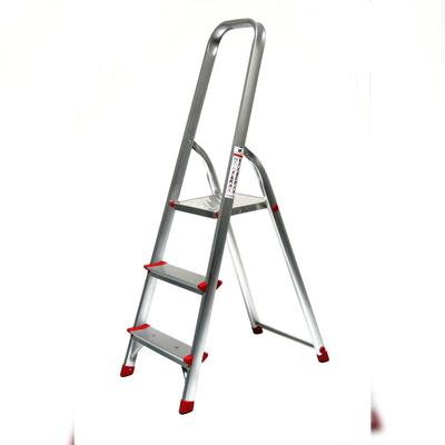Stehleiter 3 Stufen 134x42cm Alu SZAGATO Stufenleiter 3 Stufen Stehleiter 3 Stufen Aluleiter 3 Stufen Haushaltsleiter 3 Stufen Bockleiter 3 Stufen