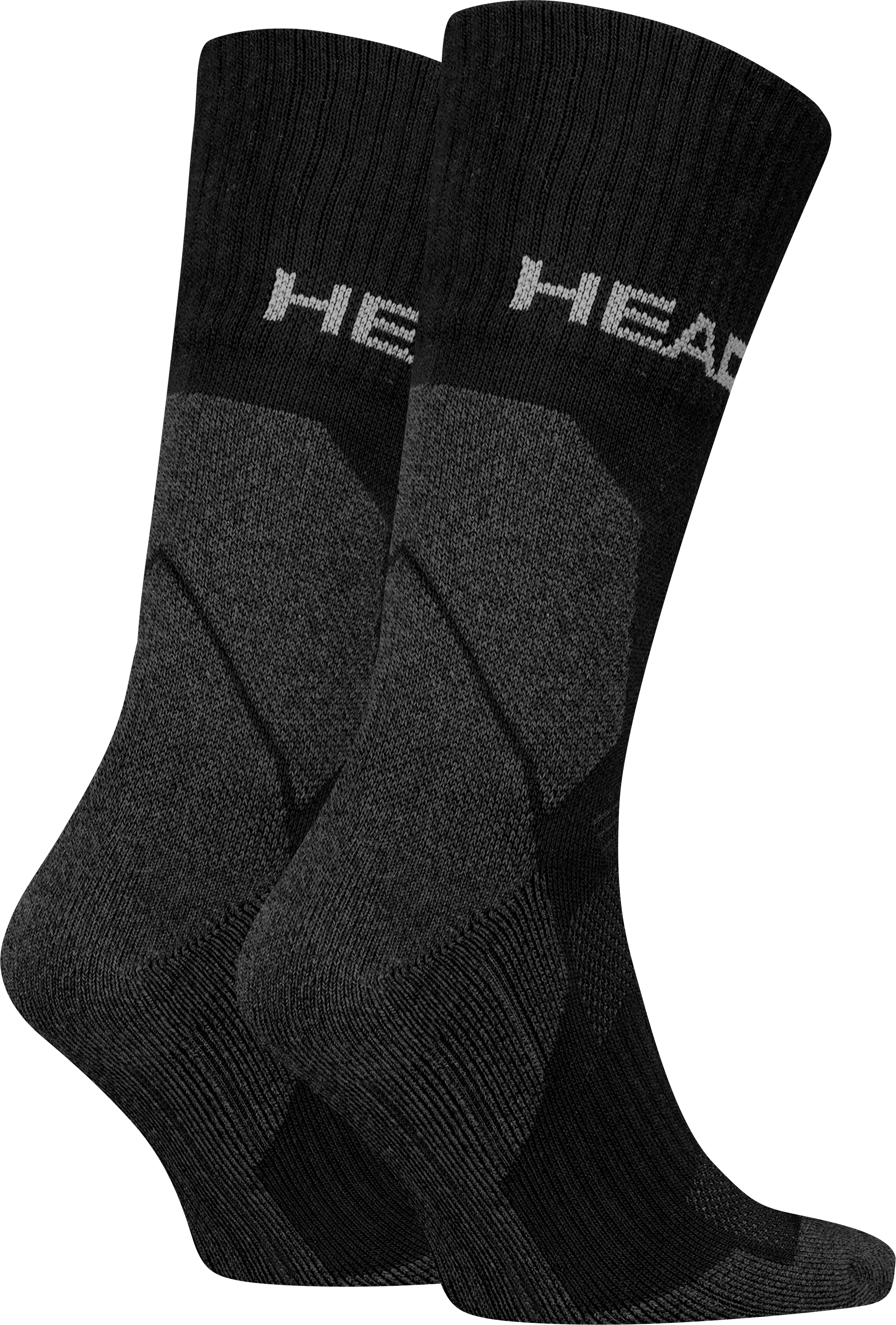 Socken HEAD "HEAD HIKING ALL CLIMATES CREW 2P", Damen, Gr. 39-42, schwarz, Materialmix, Socken Socken, mit Logostickerei schwarz 39-42