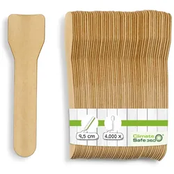 greenbox - Eisspatel aus Papier 9,5 cm, braun, 4000 St.