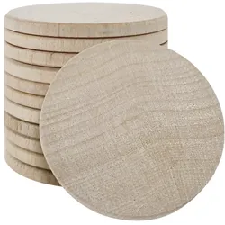 CombiCraft Echte Holzmarken Ø37mm  - pro 100 Stück