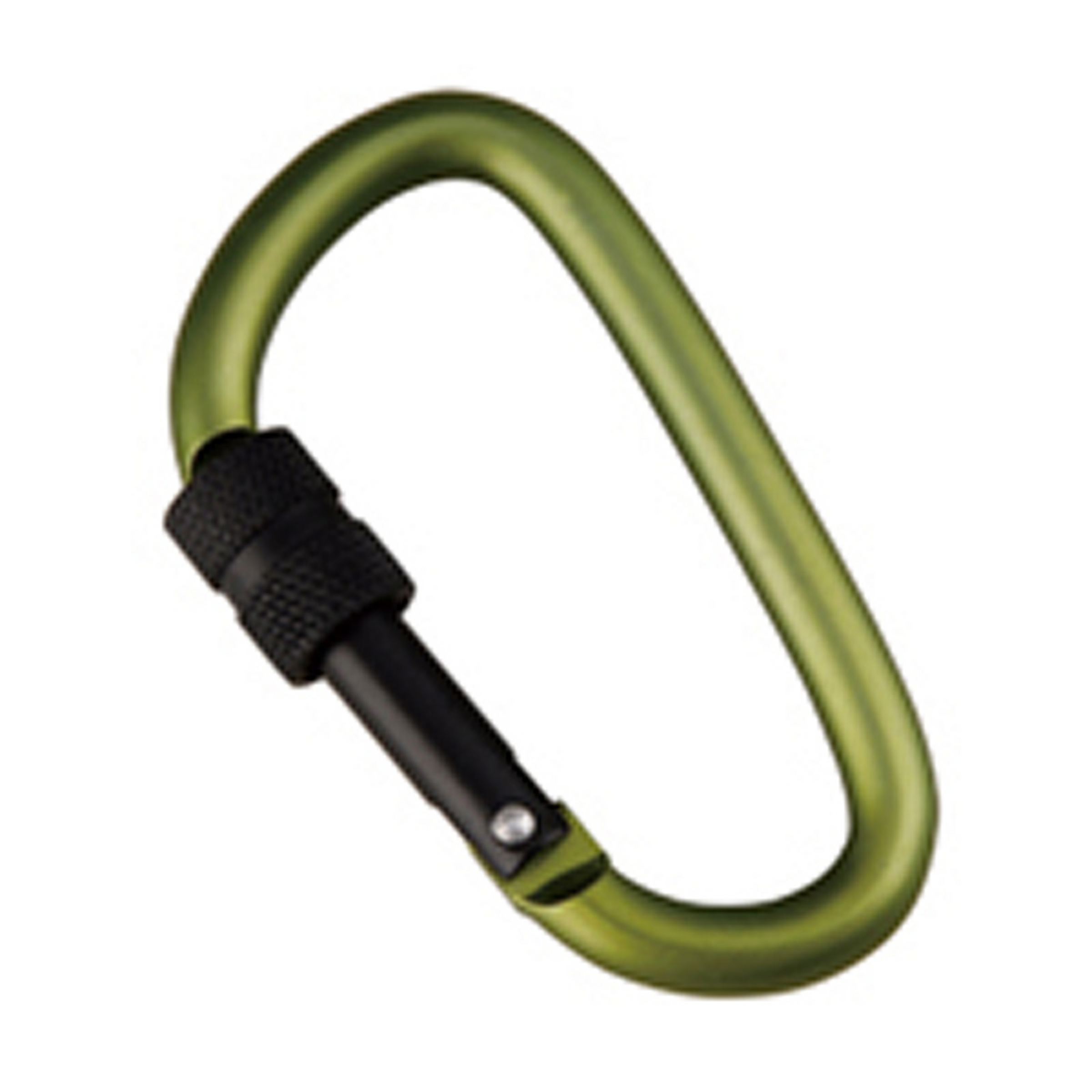 Munkees D-Shape Carabiner w. Screw Lock Schlüsselanhänger gruen Größe 6x60mm