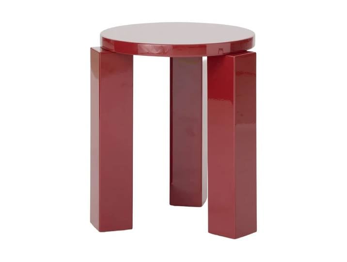 New Works Atlas tabouret rond Burgundy, Ø36x44 cm