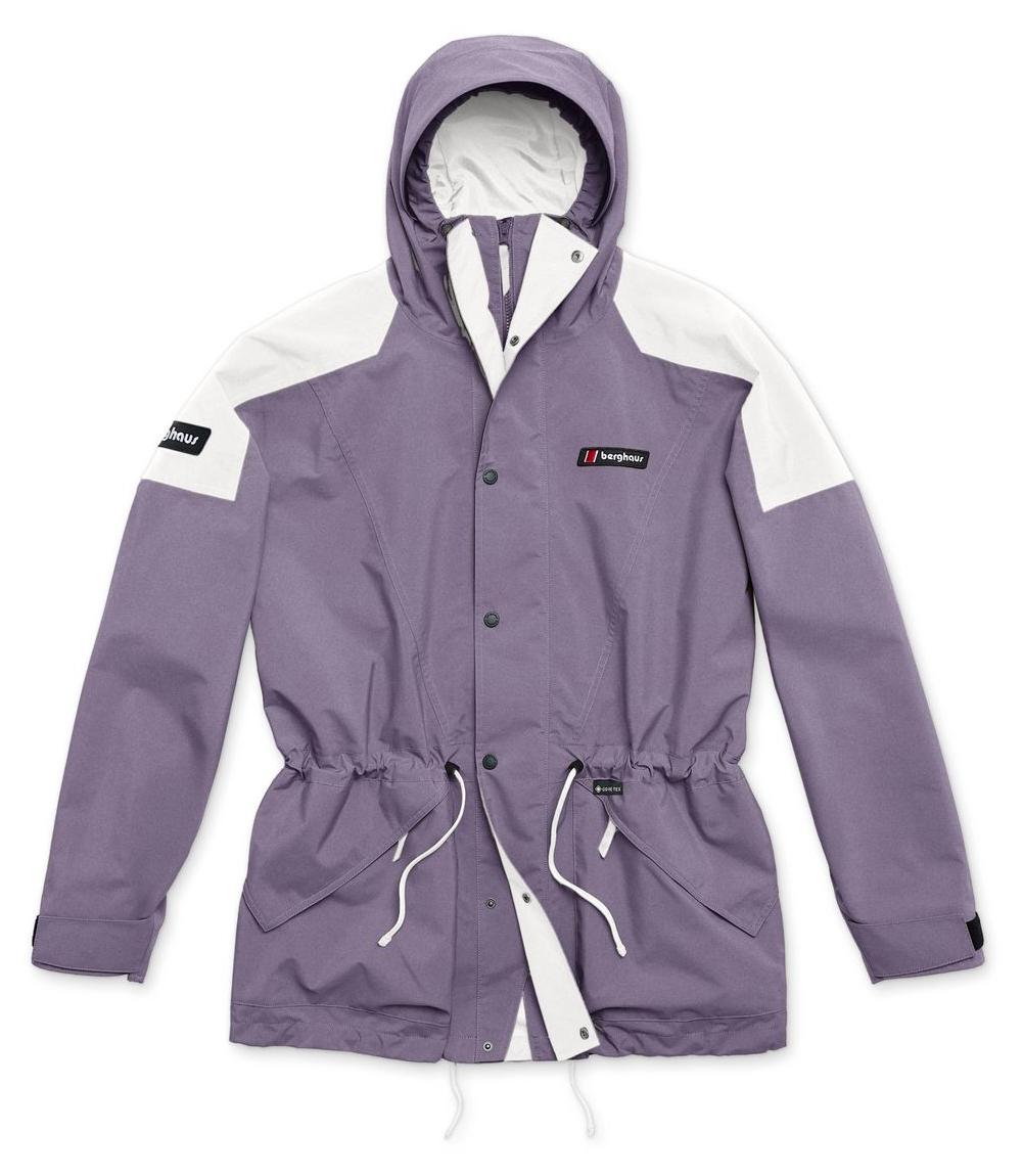 Meru Mountain Jacket (Unisex) - wasserdichte GORE-TEX-Jacke im Retro-Look - Berghaus, Farbe:Purple Planet/Stone (PUR/GRY), Größe:UK XL // DE 55