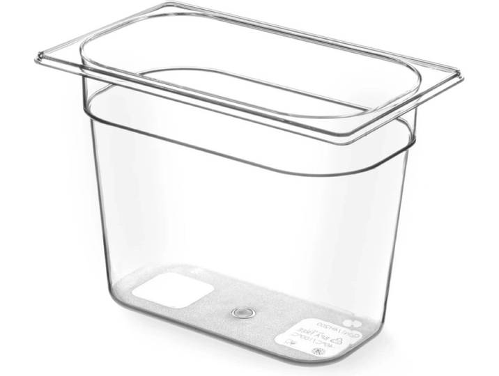 HENDI GN-container 1/4 – Tritan – 4L – Transparant – 265x162x150 mm