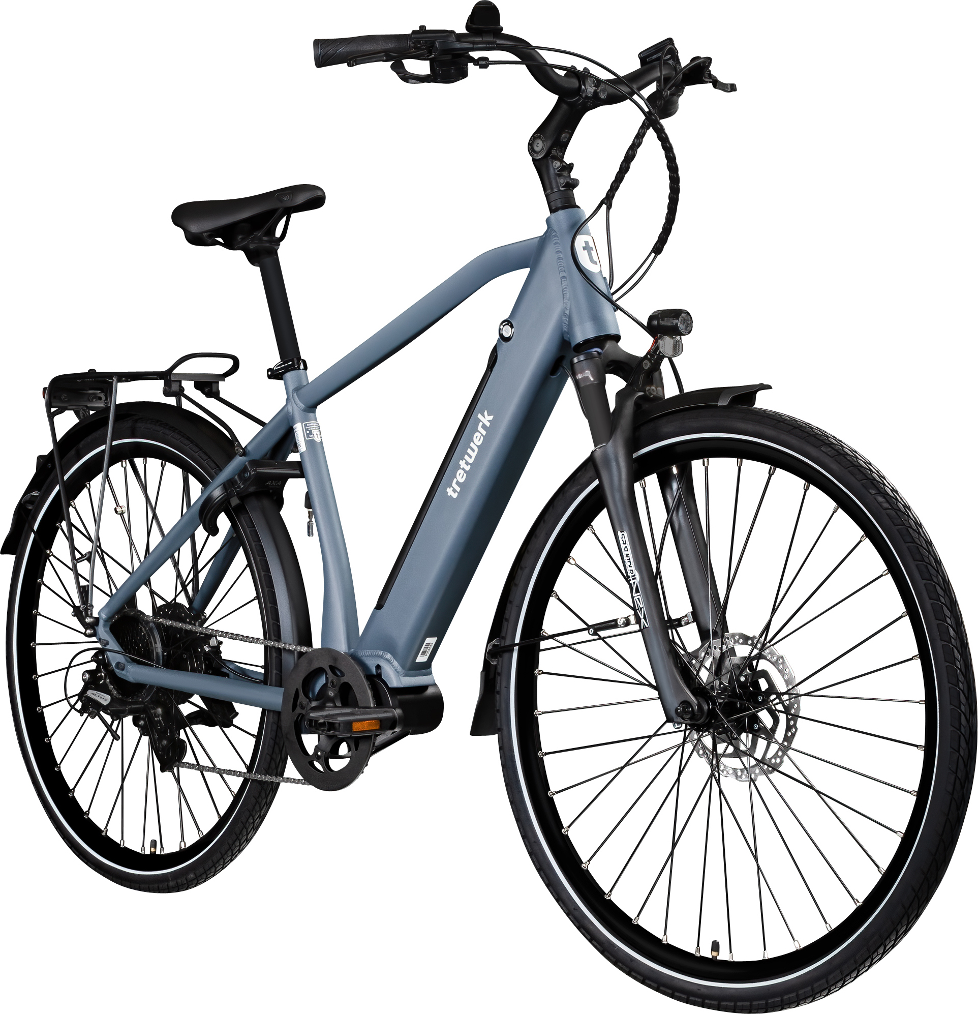 Tretwerk Sonic Pedelec 28 Zoll E Bike Trekkingrad 160 - 180 cm Elektrofahrrad Trekking 8 Gänge azur