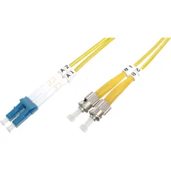 DIGI DK-2931-03 - LWL Patchkabel, LC / ST Duplex, OS2, 09/125 μm, 3 m