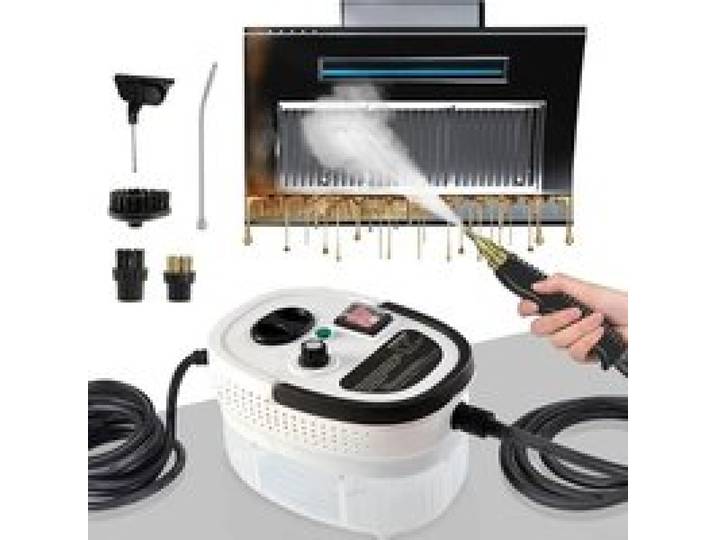 Nettoyeur vapeur portable haute pression 1500W haute température pour joints carrelage voiture cuisine salle de bain Blanc