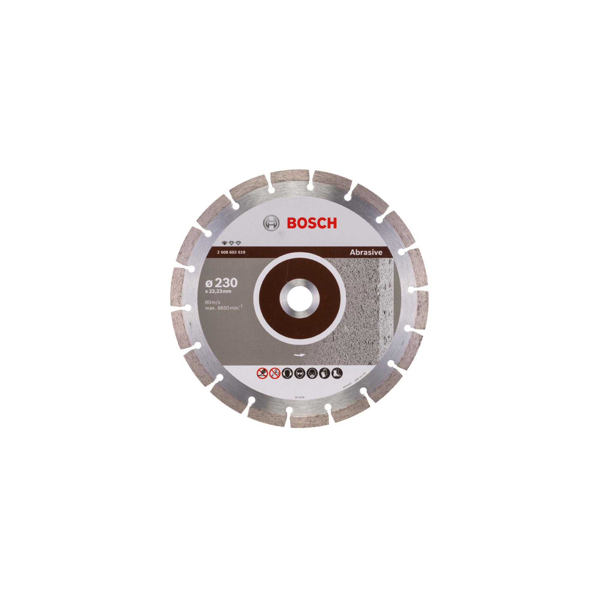 BOSCH Diamanttrennscheibe Standard for Abrasive 230 x 22,23 x 2,3 x 10 mm (2608602619)