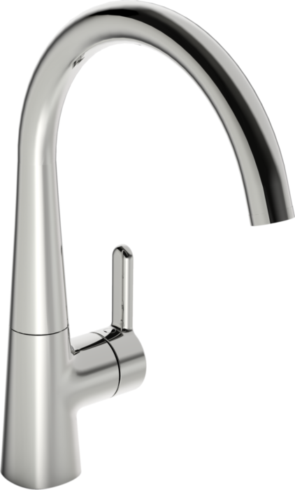 Hansadesigno Style Küchenarmatur 51012283  Hebel seitlich, schwenkbar, Ausladung 219mm, chrom