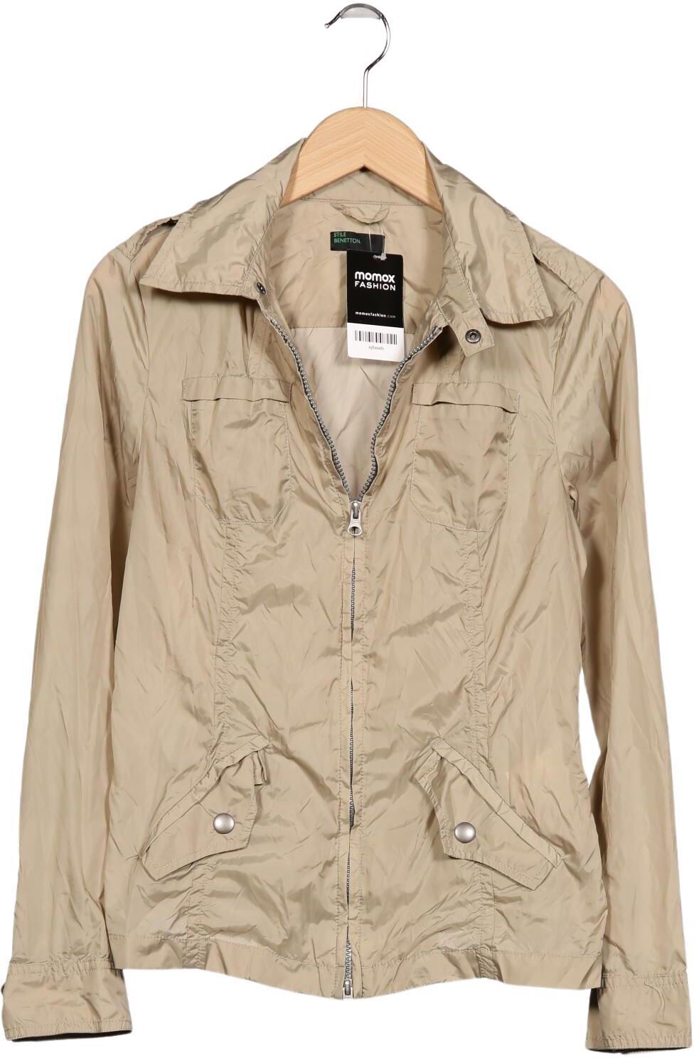 United Colors OF Benetton Damen Jacke, Beige, Gr. EU 36 (IT 42), Synthetik - Second Hand