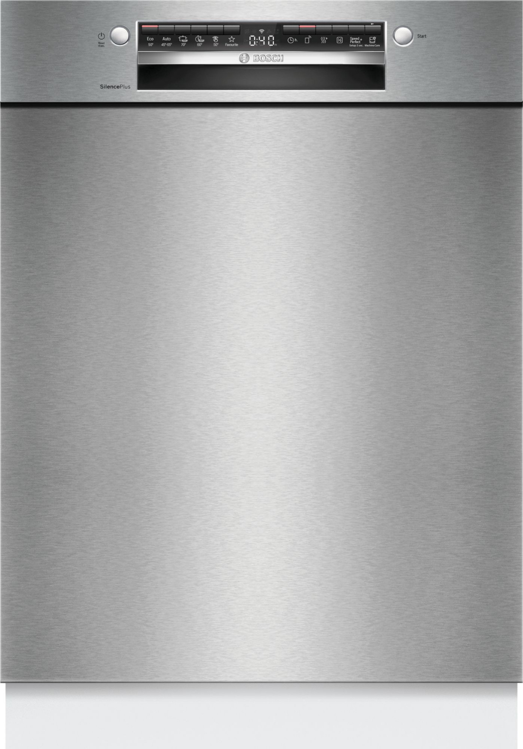 Bosch Serie 4 SMU4ECS28E, Unterbau, Standardgröße (60 cm), Edelstahl, Tasten, 1,75 m, 1,65 m