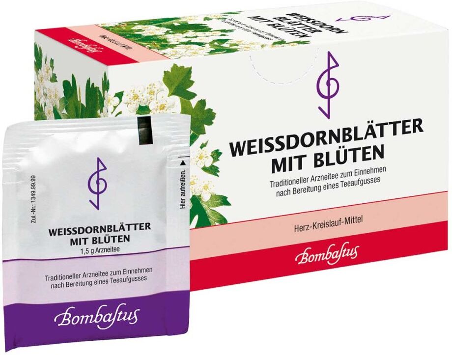 WEISSDORNBLÄTTER MIT BLÜTEN BOMBASTUS