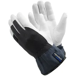 Montage-Arbeitshandschuhe 6751 Leder s/w - 10 (XL)