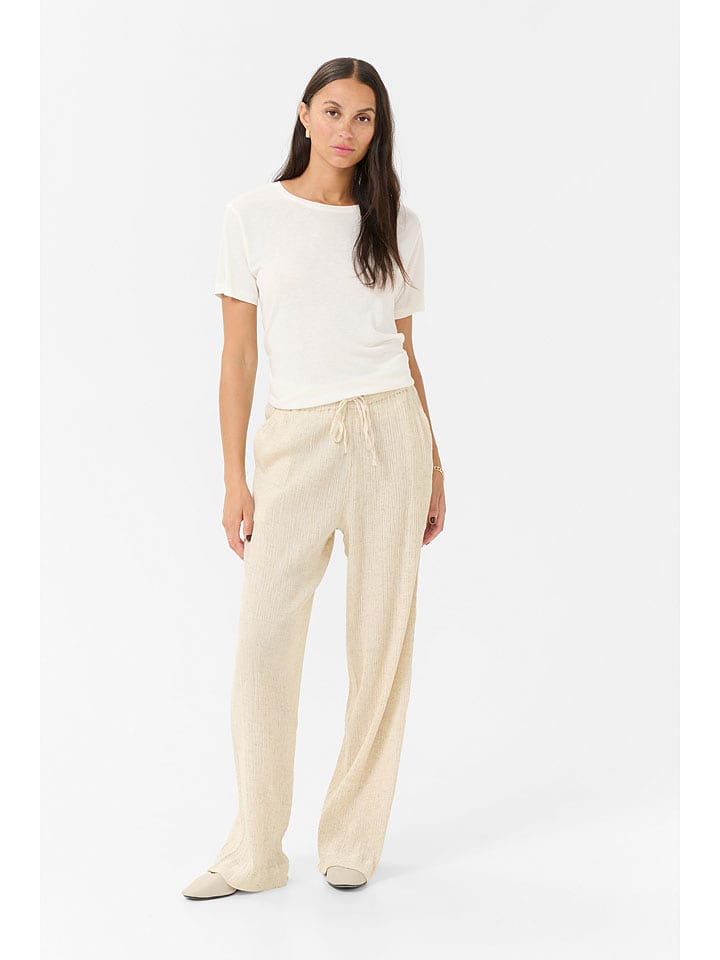 Kaffe Marlenehose in Beige - 36