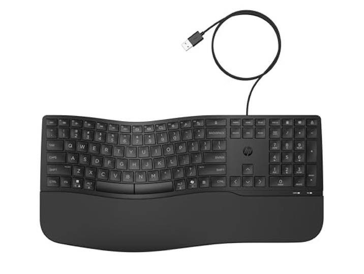 HP 480 Comfort toetsenbord met kabel (USB-A, Windows, MacOs, Linux), QWERTY Spaans